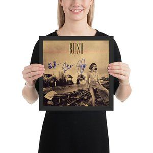 Rush FRAMED REPRINT signed Permanent Waves album Framed Reprint